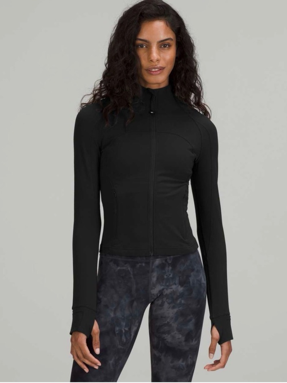 Lululemon cropped nulu define jacket black size 4 like new condition